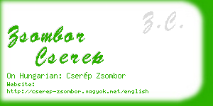 zsombor cserep business card