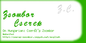 zsombor cserep business card